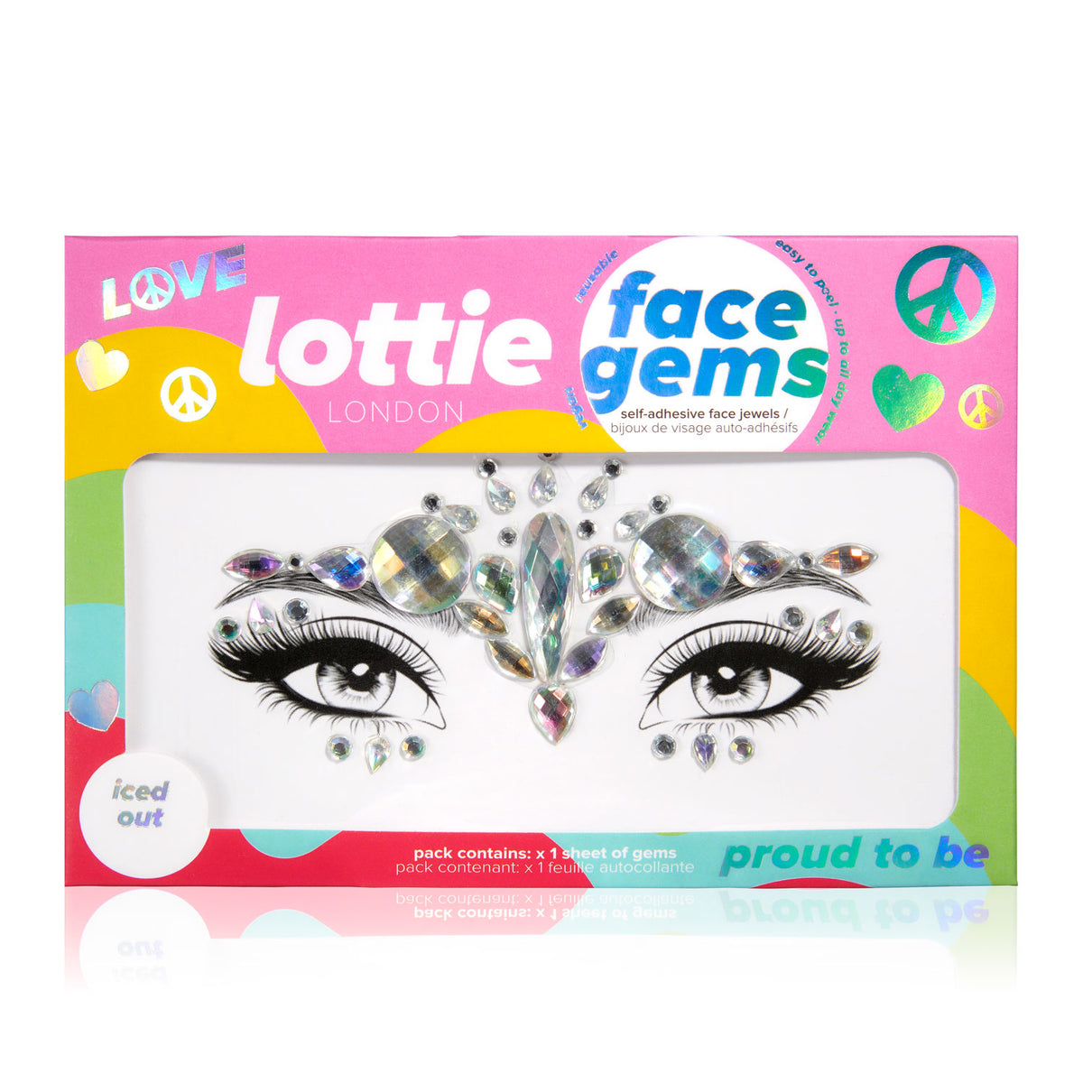 Lottie London Proud To Be Face Gems - Iced Out