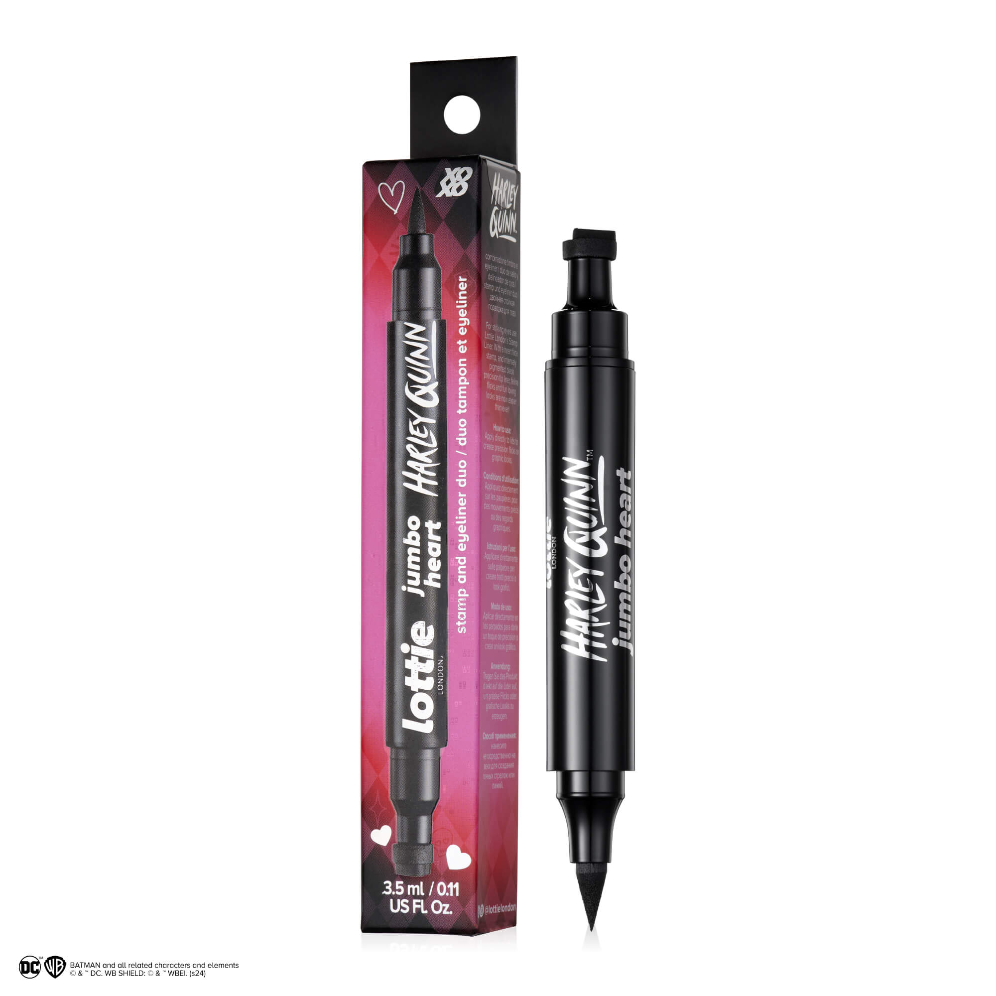 Harley Quinn Jumbo Heart Stamp Liner