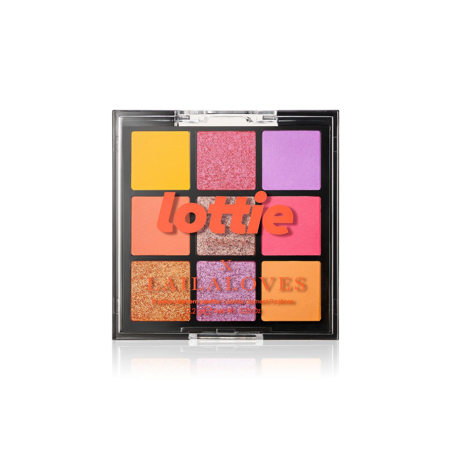 lottie x laila loves neon palette - ibiza Makeup 9 shade pigment palettes